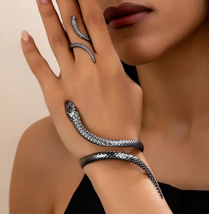 Serpents Bileklik Yüzük Seti