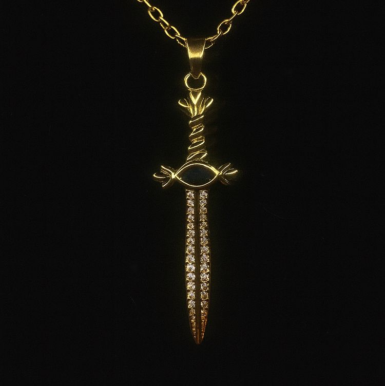 Sol Invictus Çelik Kılıç Kolye